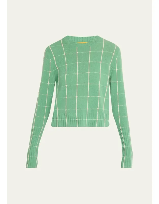 Checkered Cashmere Sweater