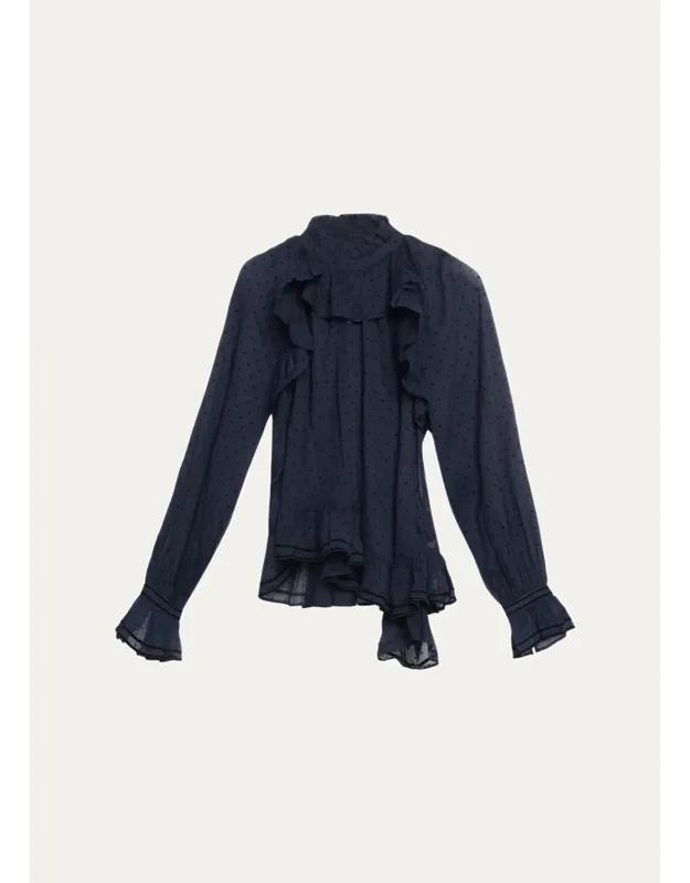Asymmetric Cotton Blouse