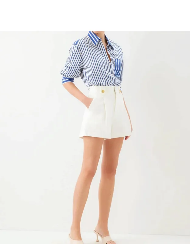 Pleated Shorts