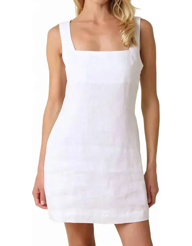 The Sadie Linen Mini Dress