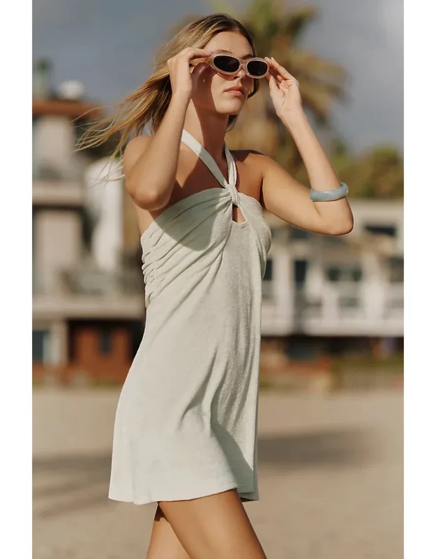 Terry Halter Mini Dress