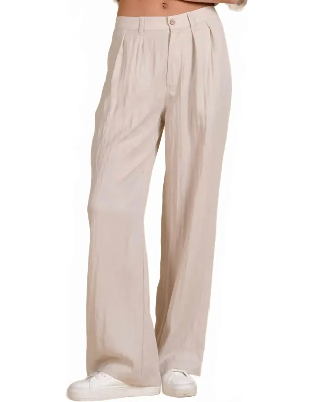High Waist Pleated Trousers