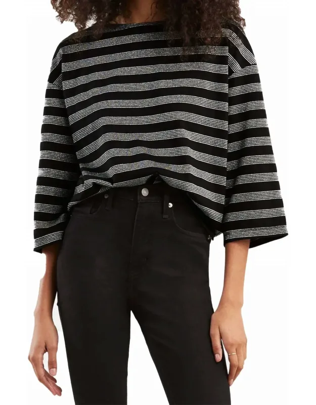 Embroidered Striped Sailor T-shirt
