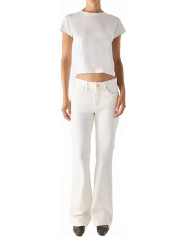 Marcenia Mid Rise Slouchy Bootcut Jeans