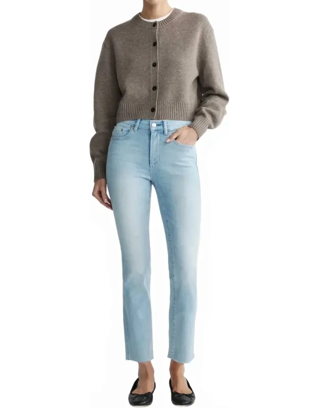 Mara Straight Mid Rise Instasculpt Ankle Jeans