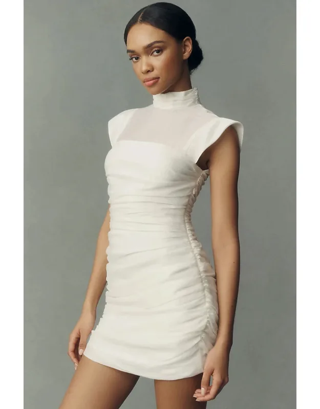 Draped Lini Mini Dress