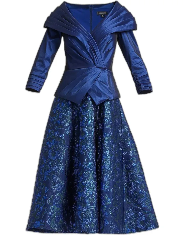 Renwick Portrait Jacquard Cocktail Dress