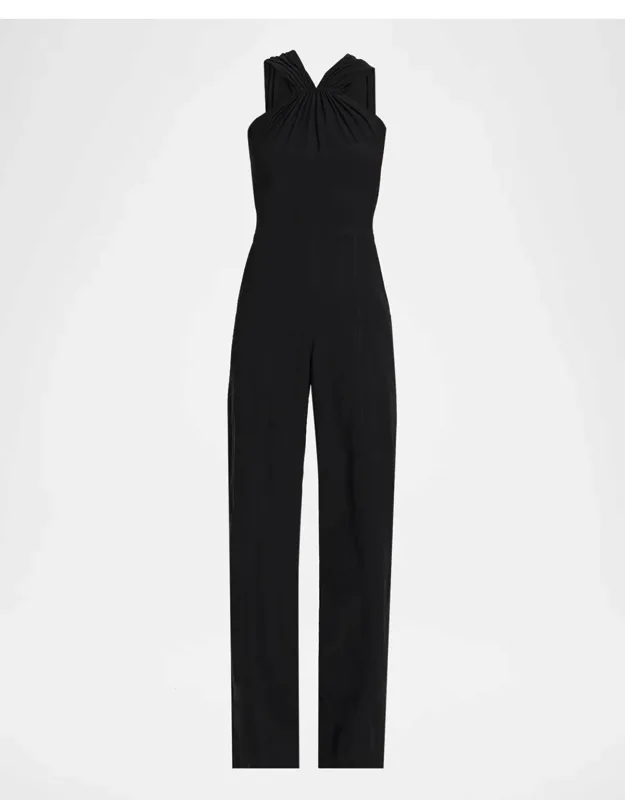 Elouise V-neck Straight-leg Jumpsuit