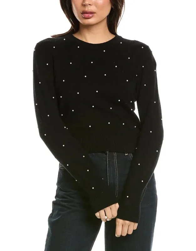 Little Pearl Crewneck Wool & Cashmere-blend Sweater