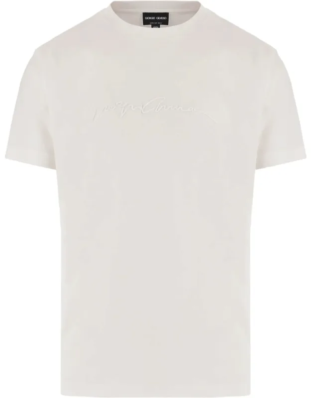 Tone-on-tone Logo Cotton T-shirt