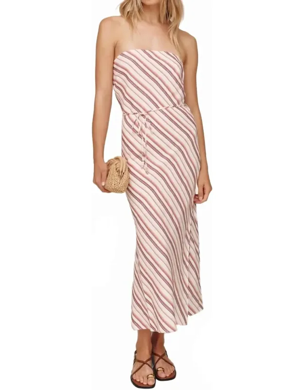 Strapless Bias Maxi Dress