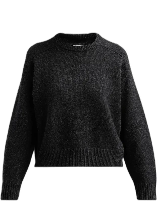 Wool-cashmere Piped Sweater