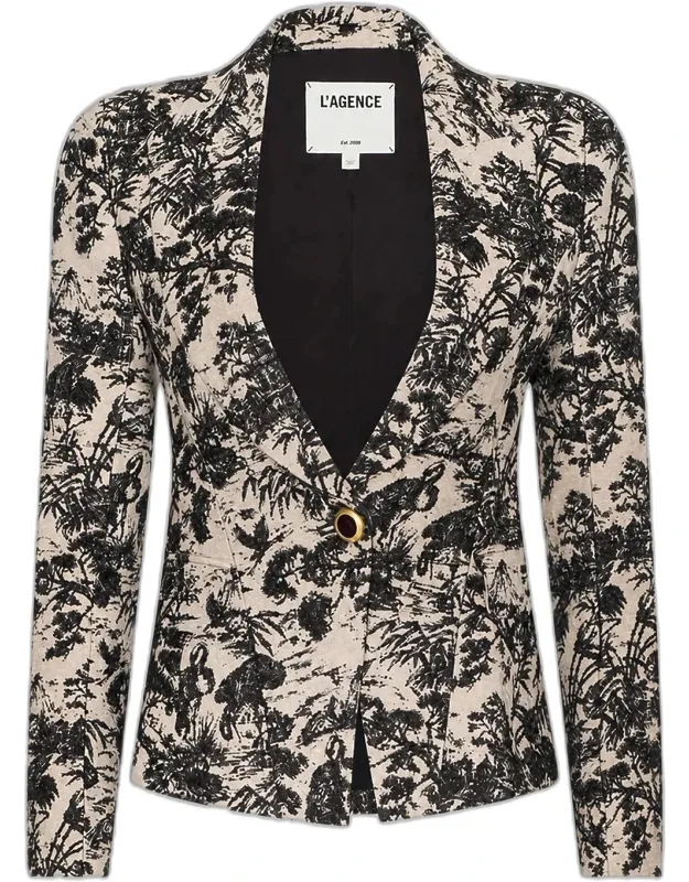 Jacquard Toile Blazer