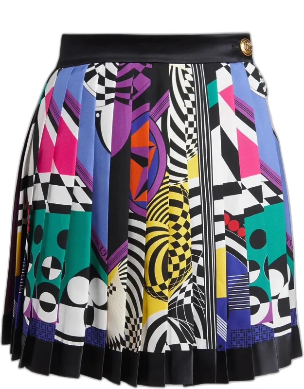 Pleated Mini Skirt