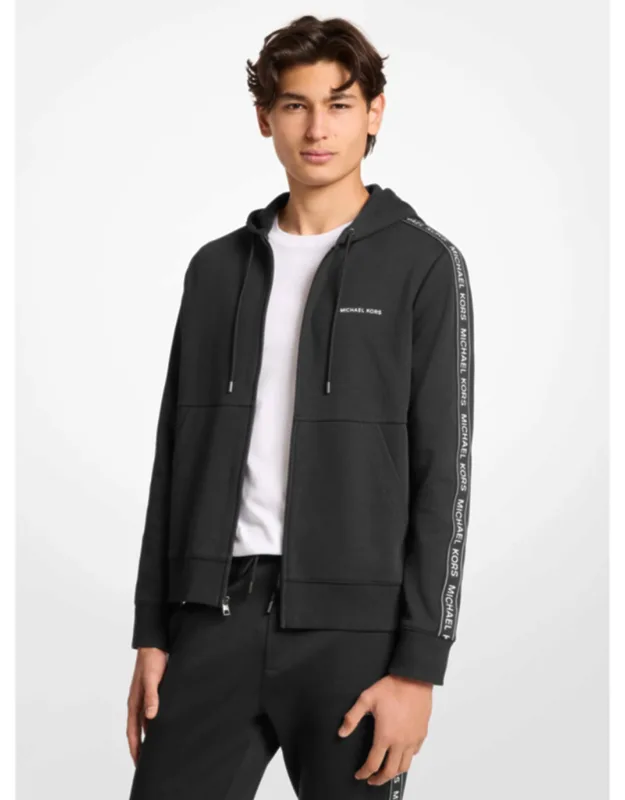 Logo Tape Zip-up Hoodie
