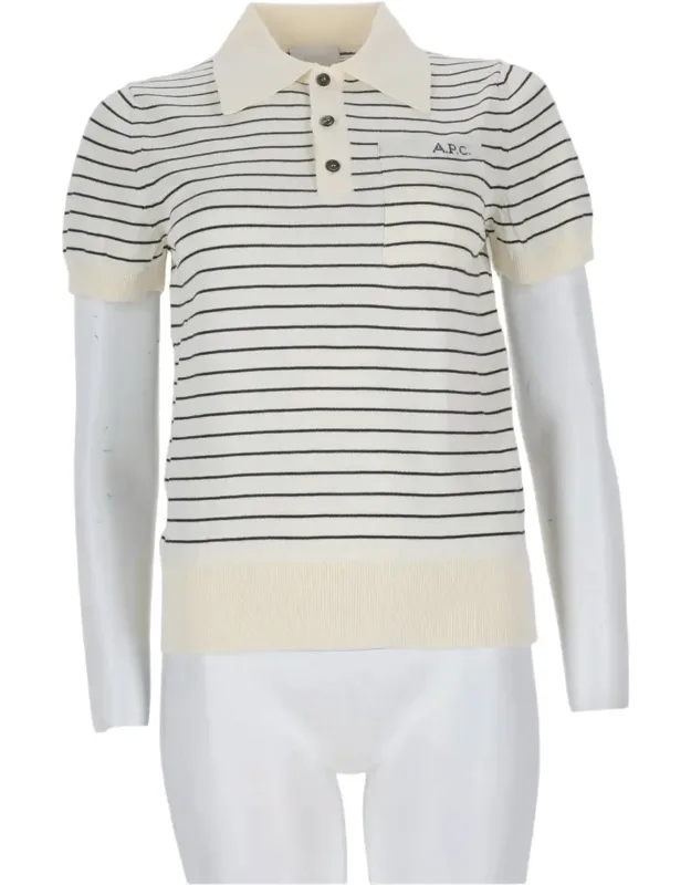 Striped Cotton Polo Shirt