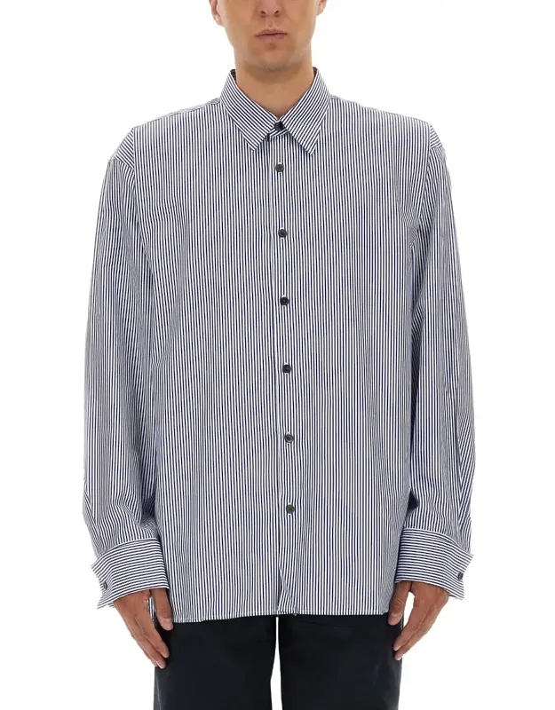 Vertical Stripe Long-sleeve Shirt