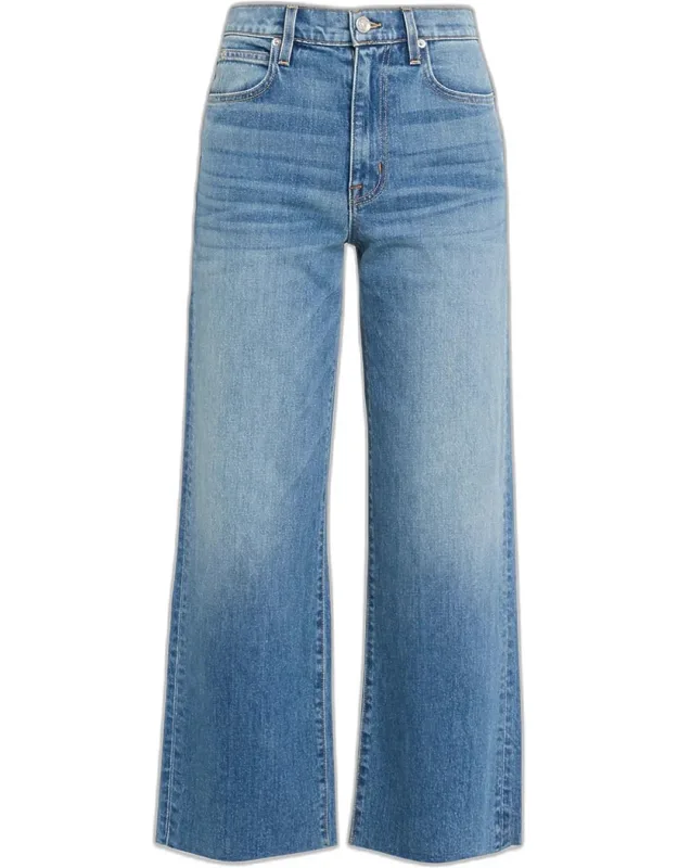 Grace High-rise Wide-leg Crop Jeans