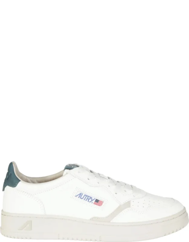 Medalist Low Sneakers With Delicate Perforations And Off-white Sole
