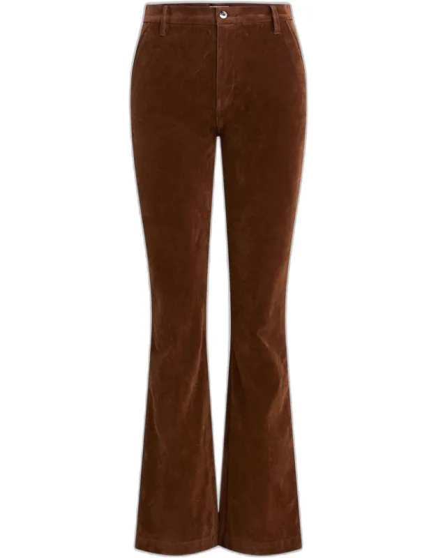 Vegan Suede Bootcut Pants