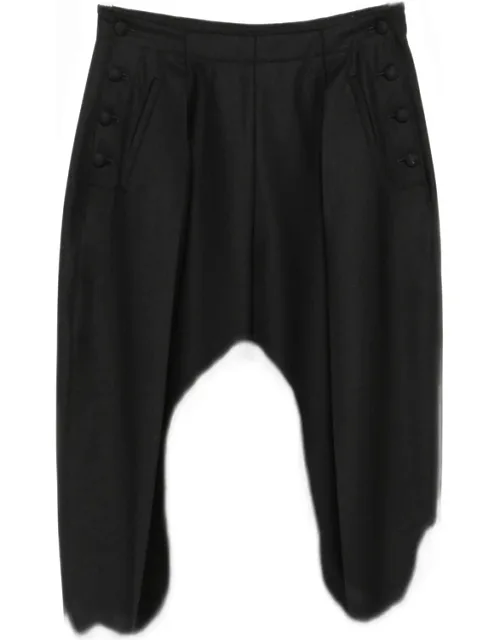 Taylor Button-embellished Pleated Trousers