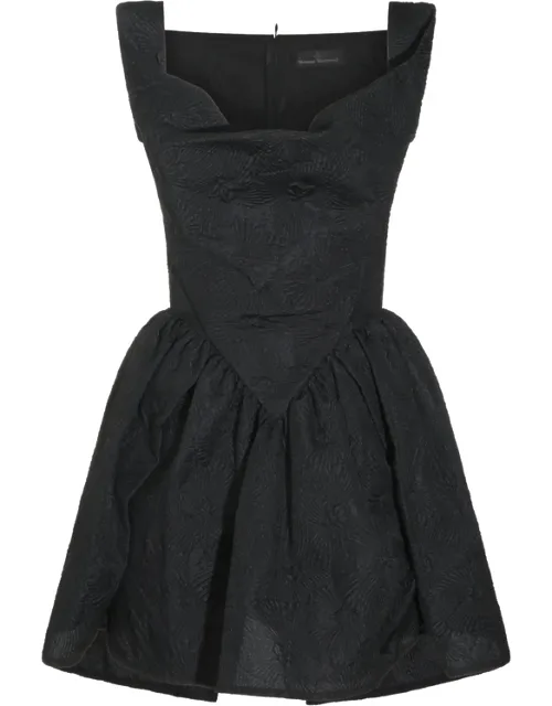 Jacquard-effect Sleeveless Dress