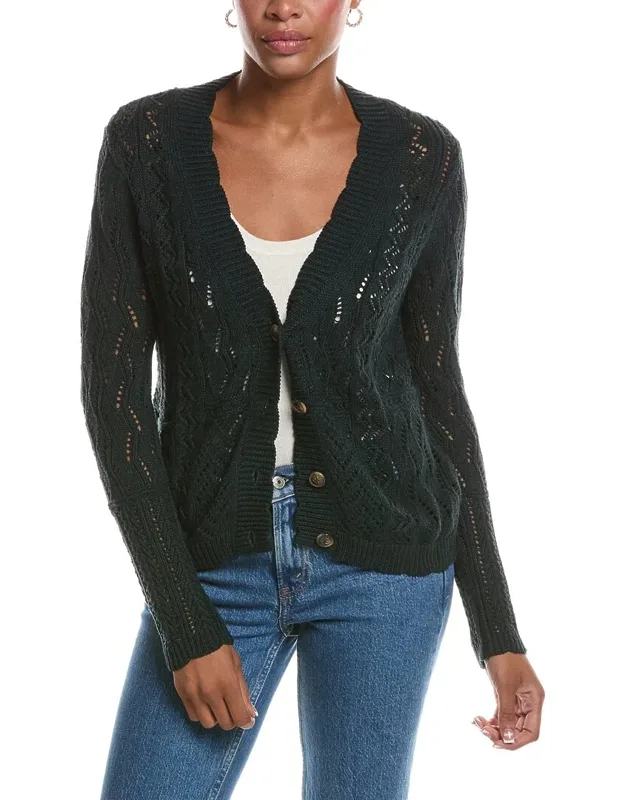 Stitchery Patchwork V-neck Cardigan