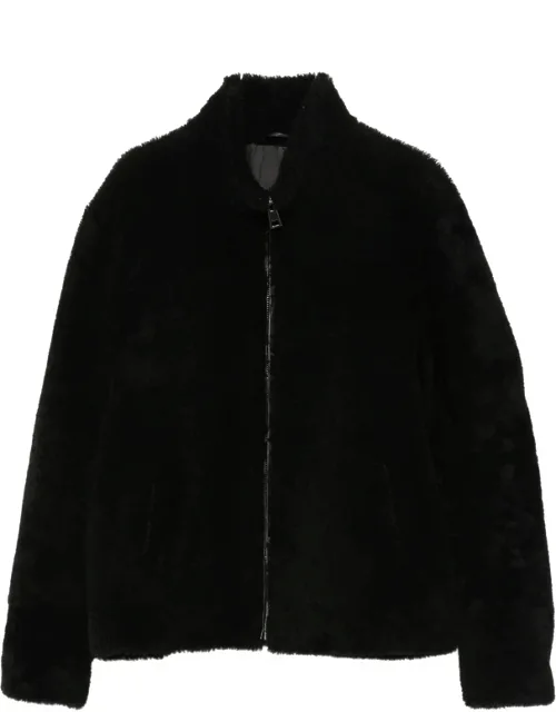 High-neck Shearling Jacket