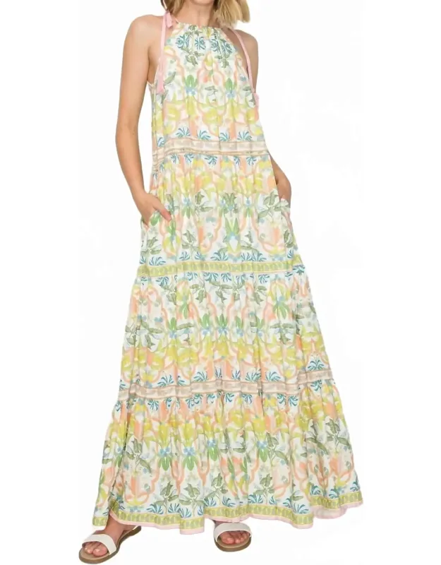 Jungle Halter Maxi Dress