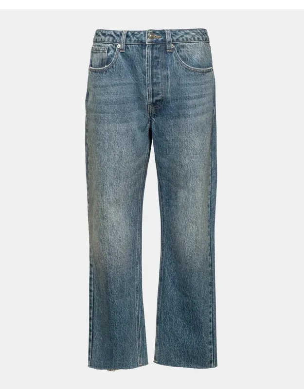 Cropped Straight-leg Jeans