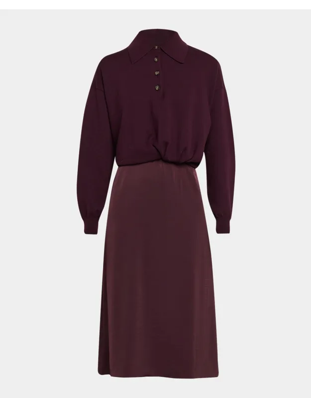 Ultra-fine Merino Wool Combo Dress