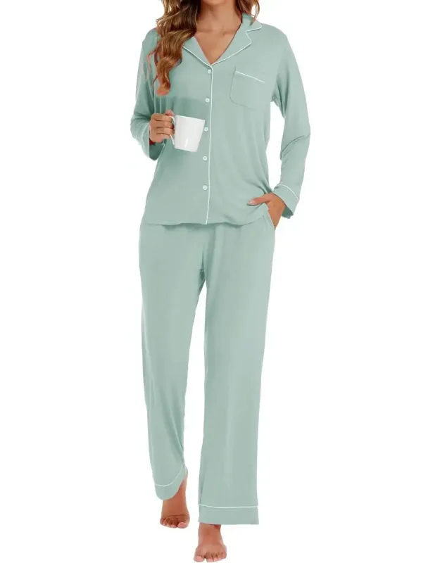 Bamboo Viscose Long-sleeve Pajama Set