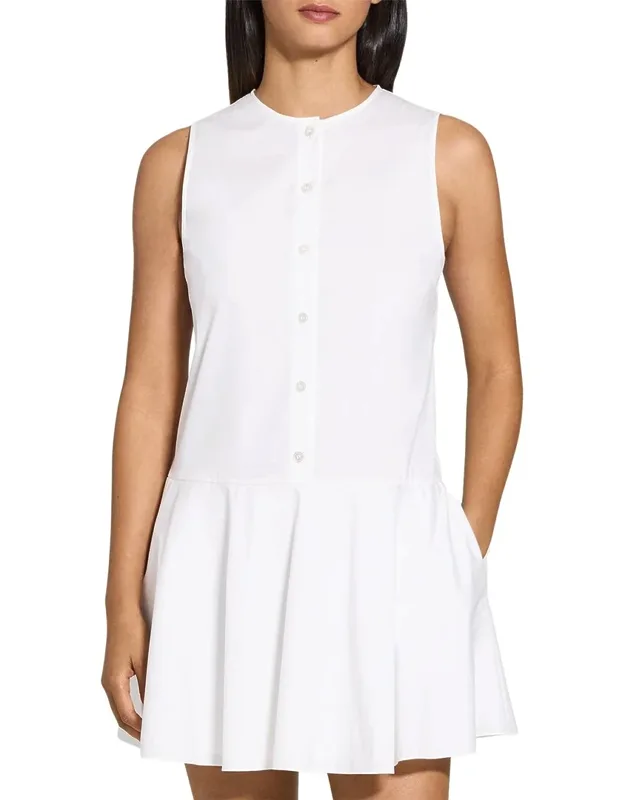 Sleeveless Ruffle Hem Dress