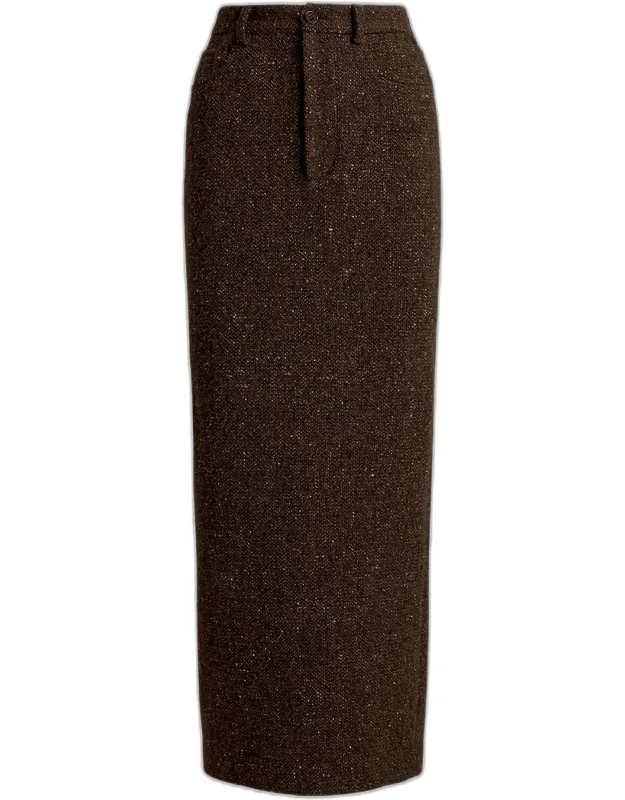 Donegal Tweed Maxi Skirt