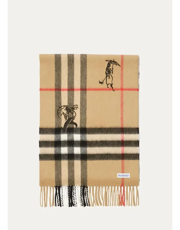 Check Mates Cashmere Scarf