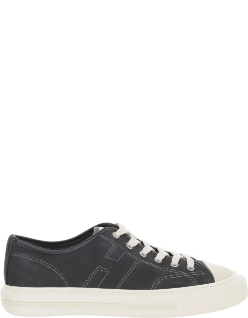 Rebel Front Lacing Leather Sneakers