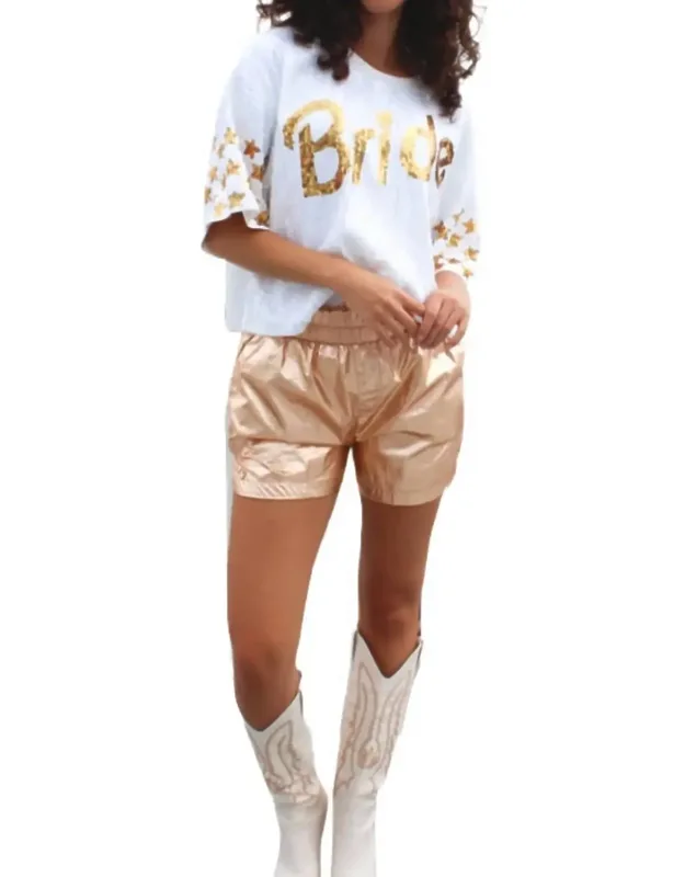 Metallic Shorts