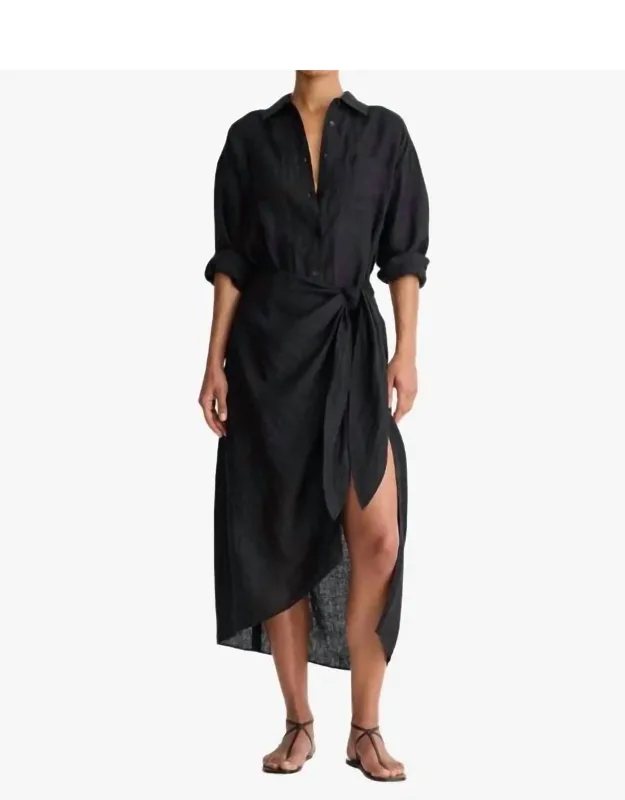 Sarong Shirt Dress