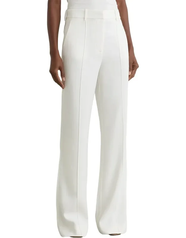 Wide Leg Seam Detail Trousers