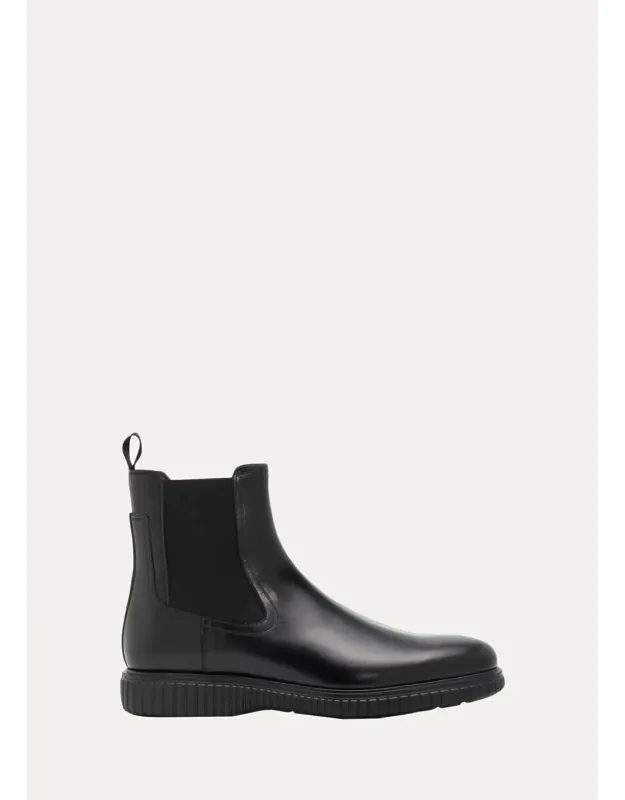 Santo Leather Rubber-sole Chelsea Boots