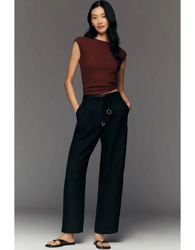 Linen Barrel Pants