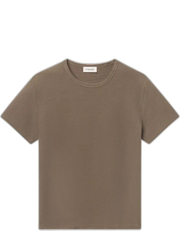 Jacquard Stripe Crewneck T-shirt