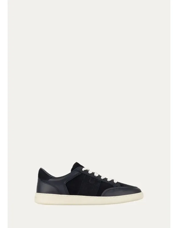 Leather Gancio Low-top Sneakers