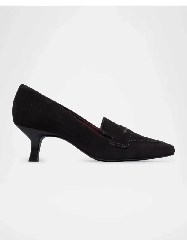 Leather Loafer Pumps