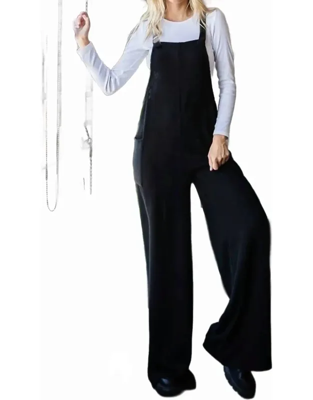 Rib Overall Jumpsuit