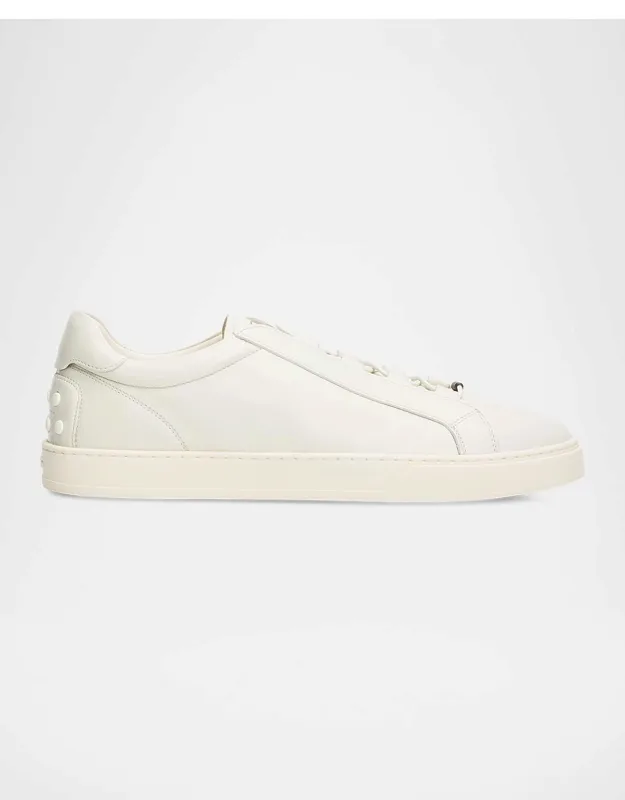 Sportivo Elastic Drawstring Leather Sneakers