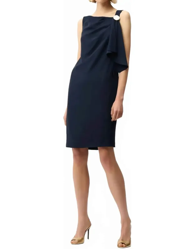 Asymmetric Neck Shift Dress