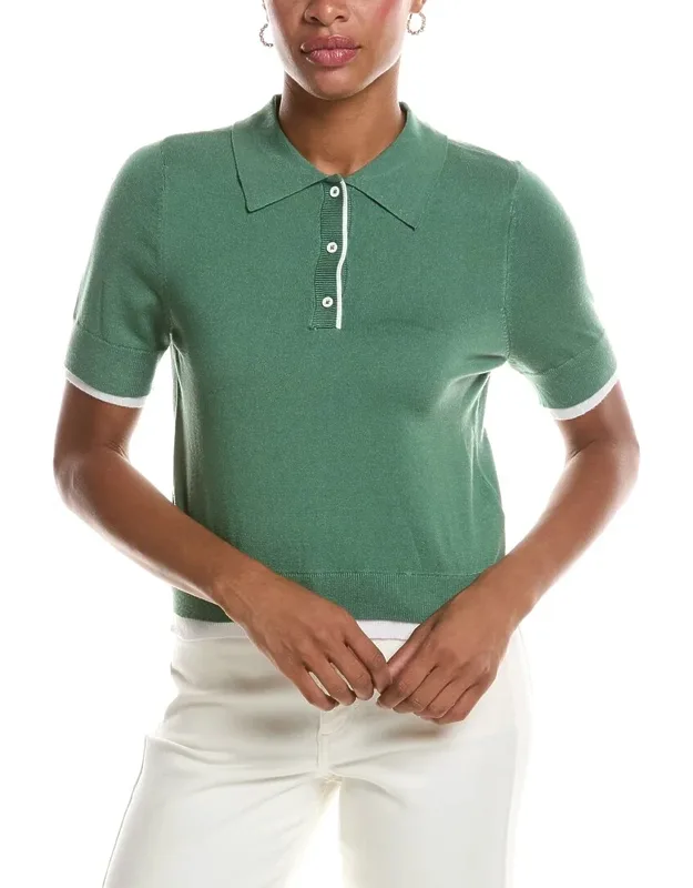 Jiya Short Sleeve Polo Neck Pullover