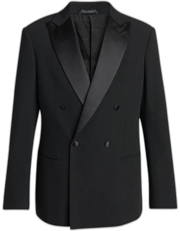 Double Breasted Virgin Wool-blend Blazer