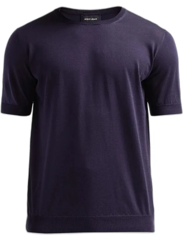 Silk And Cotton Crewneck T-shirt